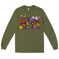 Army Green i dig mardi gras Long Sleeve Tee - CowGirlArtShop