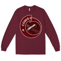 Burgundy soyuz 3 space program Long Sleeve Tee - tuanDangUi