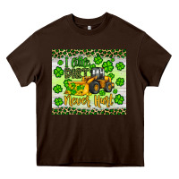 Chocolate Brown a little dirt never hurt st patrick s bulldozer Heavy Core Tee - JahusDesignShop