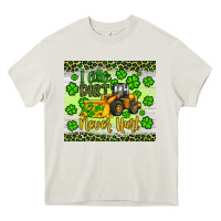 Cream a little dirt never hurt st patrick s bulldozer Heavy Core Tee - JahusDesignShop