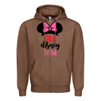 Chestnut Minnie Mouse Zipper Hoodie - CowhideDigitalArt