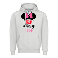 Dove Grey Minnie Mouse Zipper Hoodie - CowhideDigitalArt