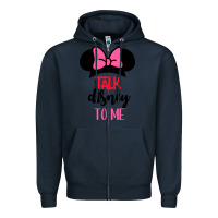 Navy Minnie Mouse Zipper Hoodie - CowhideDigitalArt