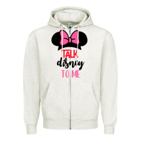 Oatmeal Heather Minnie Mouse Zipper Hoodie - CowhideDigitalArt