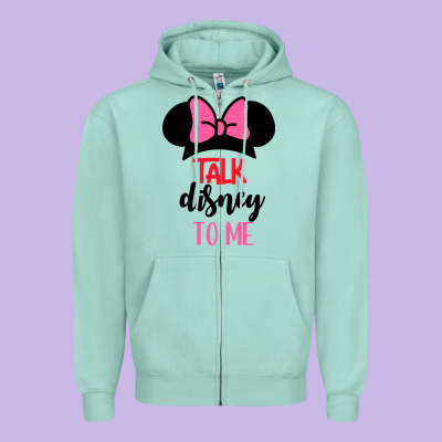 Minnie Mouse Zipper Hoodie Designed By Cowhidedigitalart