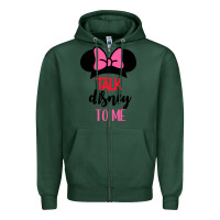 Sports Green Minnie Mouse Zipper Hoodie - CowhideDigitalArt