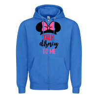 True Royal Minnie Mouse Zipper Hoodie - CowhideDigitalArt