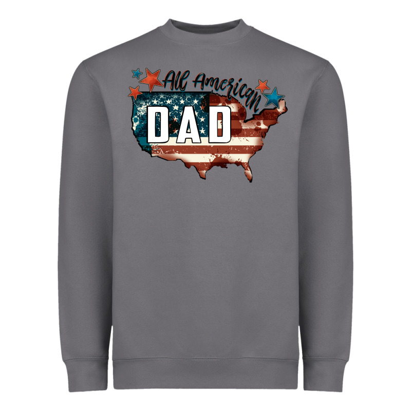 All American Dad Heavyweight Sweatshirt by FaDigitalArtStudio | Teevron
