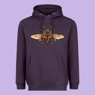 Acrocinus Beetle With Wings Heavyweight Hoodie Designed By Lillyallendesigns