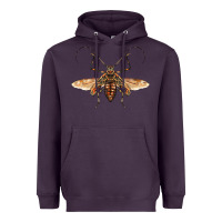 Plum acrocinus beetle with wings Heavyweight Hoodie - LillyAllenDesigns