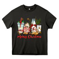 Asphalt santa fuel merry christmas Heavy Core Tee - MaliasSmallBusiness