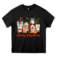Black santa fuel merry christmas Heavy Core Tee - MaliasSmallBusiness
