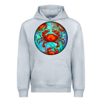 Heather Grey crab Urban Hoodie - BarkalooDesign
