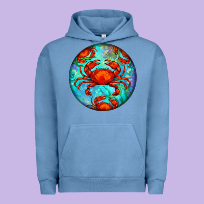 Crab Urban Hoodie Designed By Barkaloodesign