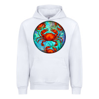 White crab Urban Hoodie - BarkalooDesign