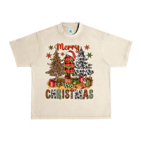 Sandshell Merry Christmas with western trees Urban Heavy Tee - NancyCooperArtShop