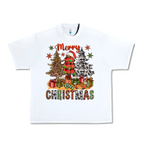 White Merry Christmas with western trees Urban Heavy Tee - NancyCooperArtShop
