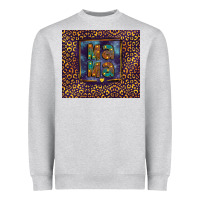 Heather Grey Leopard mama Heavyweight Sweatshirt - FaDigitalArtStudio
