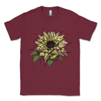 Burgundy sun   fill purple sunflower Classic Tee - LillyAllenDesigns