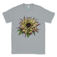 Heather Grey sun   fill purple sunflower Classic Tee - LillyAllenDesigns