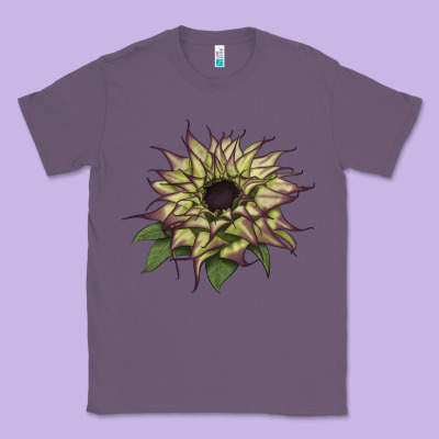 Sun   Fill Purple Sunflower Classic Tee Designed By Lillyallendesigns