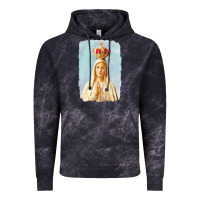 Cloud Black our lady of fatima Vintage Hoodie - tuanDangUi