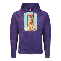 Cloud Purple our lady of fatima Vintage Hoodie - tuanDangUi