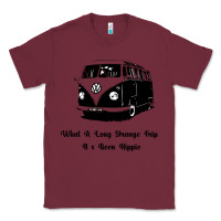 Burgundy What A Long Strange Trip It s Been Hippie Classic Tee - Bettercallsaul