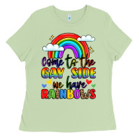 Matcha come to the gay side we have rainbows Ladies Tee - LillyAllenDesigns
