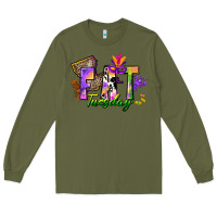 Army Green fat tuesday Long Sleeve Tee - CowGirlArtShop