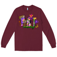 Burgundy fat tuesday Long Sleeve Tee - CowGirlArtShop