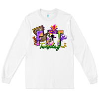 White fat tuesday Long Sleeve Tee - CowGirlArtShop