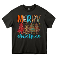 Asphalt merry christmas trees Heavy Core Tee - MaliasSmallBusiness
