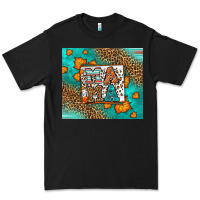 Black Fall Autumn Leopard Serape Mama Premium Tee - LillyAllenDesigns