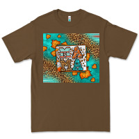 Cacao Fall Autumn Leopard Serape Mama Premium Tee - LillyAllenDesigns