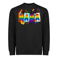 Black Proud mama Mother's Day Heavyweight Sweatshirt - FaDigitalArtStudio
