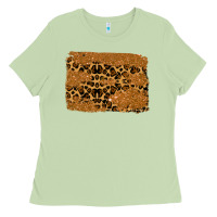 Matcha leopard glitter background Ladies Tee - RanaPortraitStore