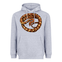 Heather Grey Corn Snake Illustrations Heavyweight Hoodie - LillyAllenDesigns