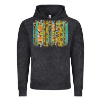 Vintage Black Fall sunflower brushstrokes Vintage Hoodie - NancyCooperArtShop