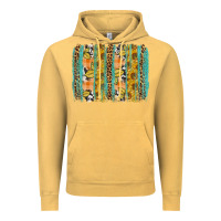 Vintage Mustard Fall sunflower brushstrokes Vintage Hoodie - NancyCooperArtShop