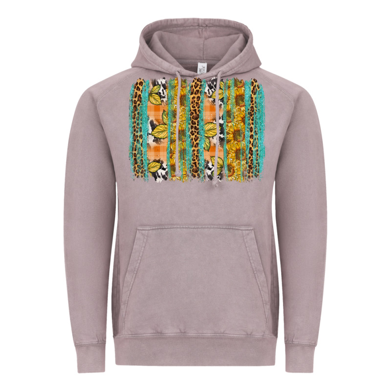 Fall Sunflower Brushstrokes Vintage Hoodie by NancyCooperArtShop | Teevron