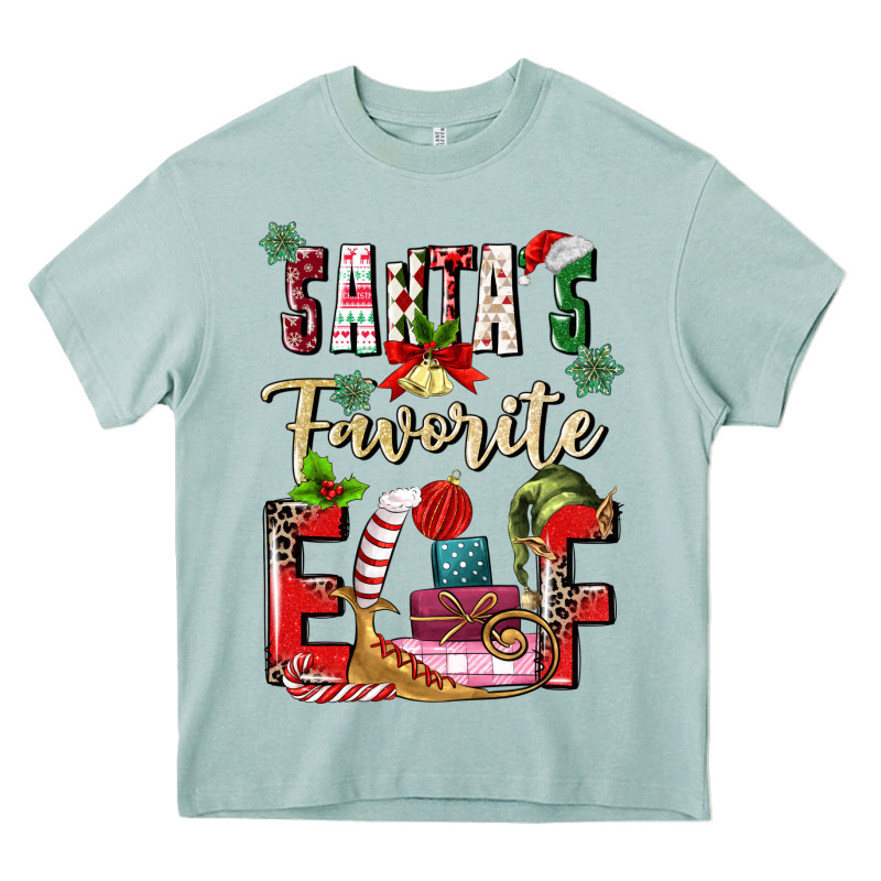 Santas Favorite Elf Heavy Core Tee by MaliasSmallBusiness | Teevron