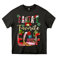 Asphalt santas favorite elf Heavy Core Tee - MaliasSmallBusiness