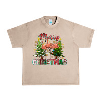 French Oak Merry Christmas flamingo Urban Heavy Tee - texasbilliewilder