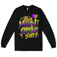 Black its mardi gras yall Long Sleeve Tee - CowGirlArtShop
