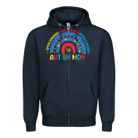 Navy often stressed a bit of a mess totally blessed aut Zipper Hoodie - CowhideDigitalArt