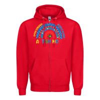 Red often stressed a bit of a mess totally blessed aut Zipper Hoodie - CowhideDigitalArt
