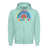 Seafoam often stressed a bit of a mess totally blessed aut Zipper Hoodie - CowhideDigitalArt