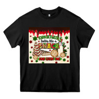 Black torn between lookin like a snack and eatin one Heavy Core Tee - MaliasSmallBusiness