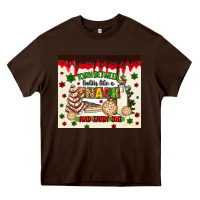 Chocolate Brown torn between lookin like a snack and eatin one Heavy Core Tee - MaliasSmallBusiness